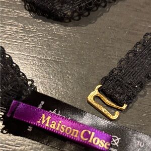 Maison Close Black Lace Belt
